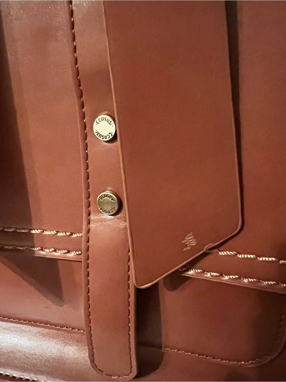 Ecosusi Brown Bow Laptop Bag Vegan Leather With Matching Organizer Folder